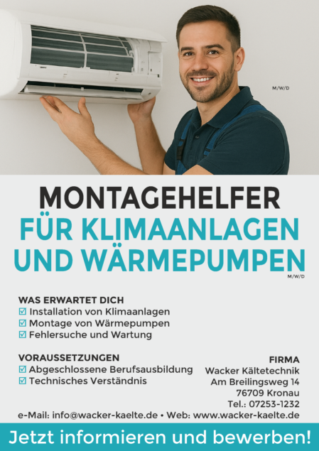 Bewerbung Montagehelfer